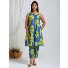 Green Printed Cotton Co-ords - Set of 2