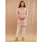 Pink Printed Cotton Cambric Tunic