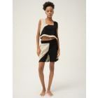 Black Cream Handwoven Cotton Dobby Co-ord Set- Set of 2