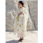 White Hand Painted Cotton Suit- Set of 3