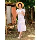 White Printed Cotton Dress