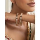 Gold Plated Handcrafted Brass Polki Bangles