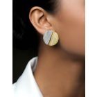 Dual Toned Handcrafted Brass Earrings