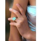 Gold Plated Handcrafted Brass Ring
