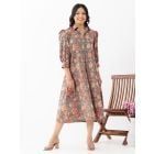 Multicolor Hand Block Printed Cotton Dress