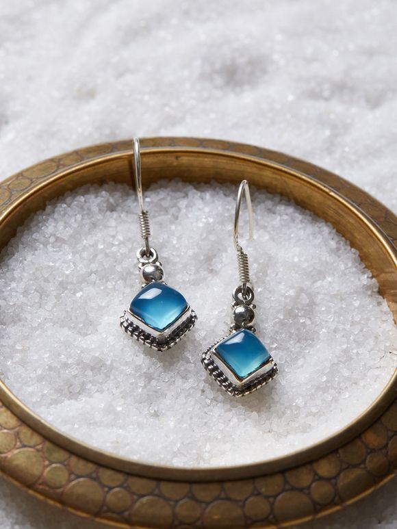 Plata Sterling Silver Turquoise Tear Drop Earrings - Seersucker Sassy  Boutique