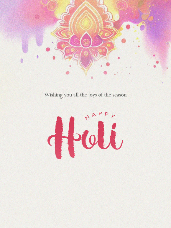 DIY Colorful Holi Gift Tags + Holi Stamps Giveaway