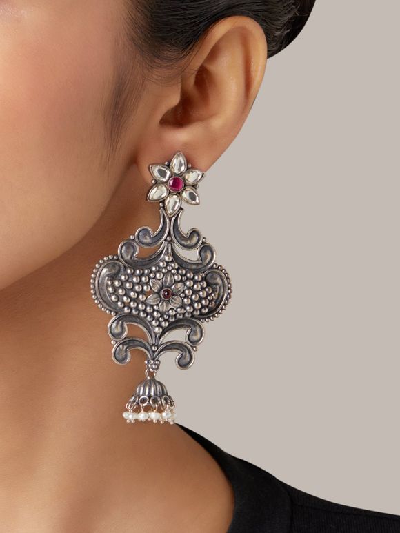 Silver Handcrafted Earrings