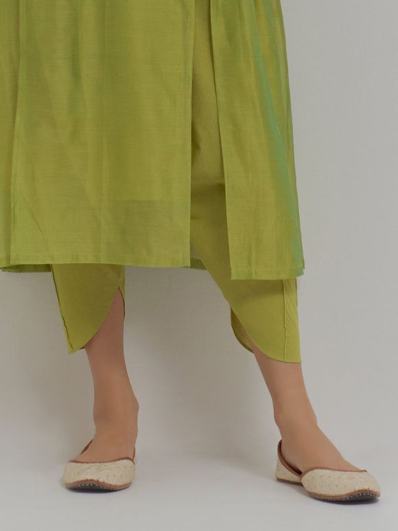 Green Cotton Dhoti Pants