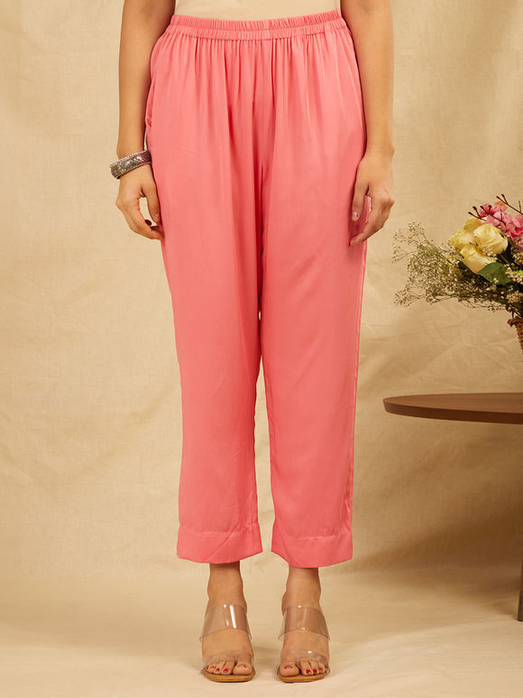 Light Pink Modal Satin Pants