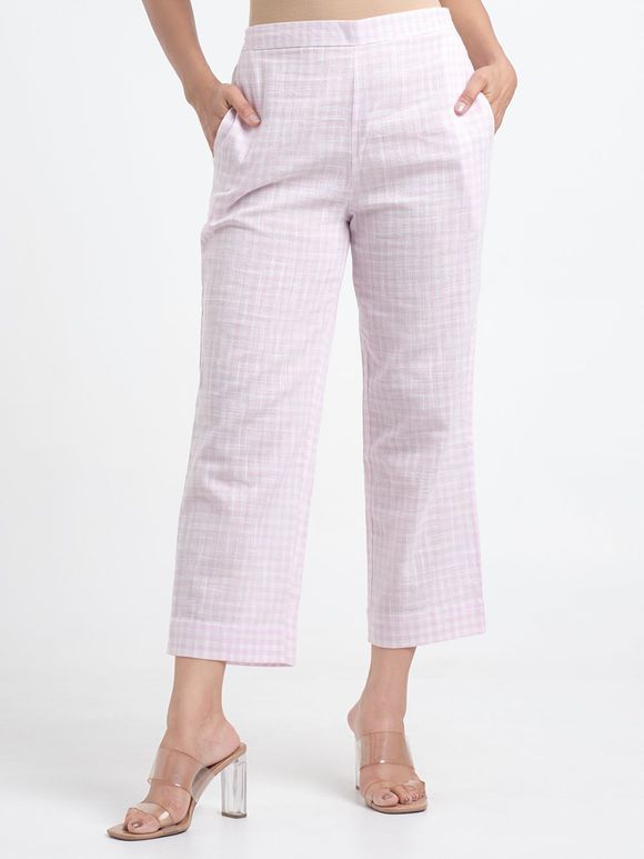 Lilac Cotton Pants