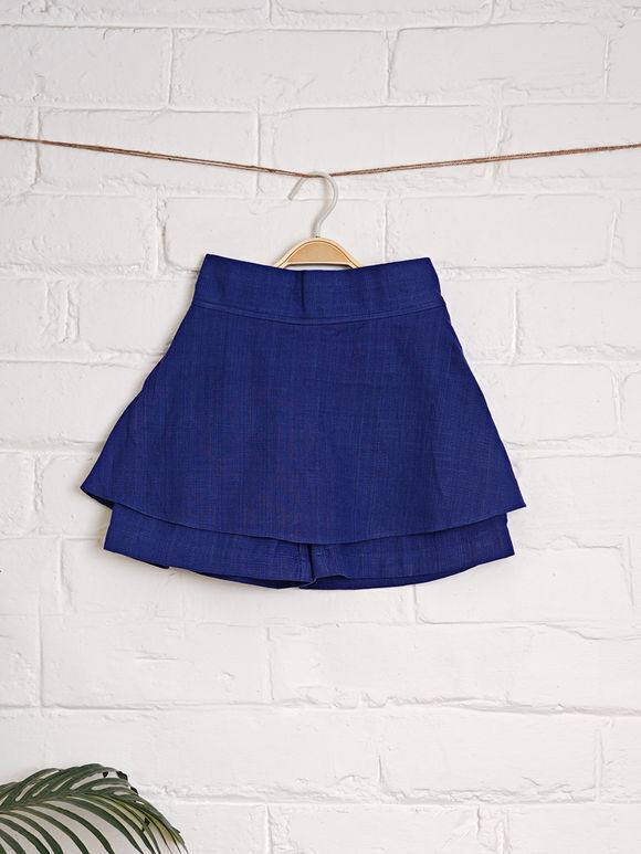 Blue Cotton Skirt
