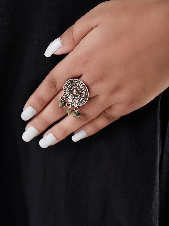 Silver Handcrafted Circle Ring