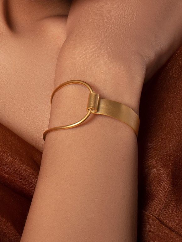 Gold Plated Handcrafted Brass Bracelet