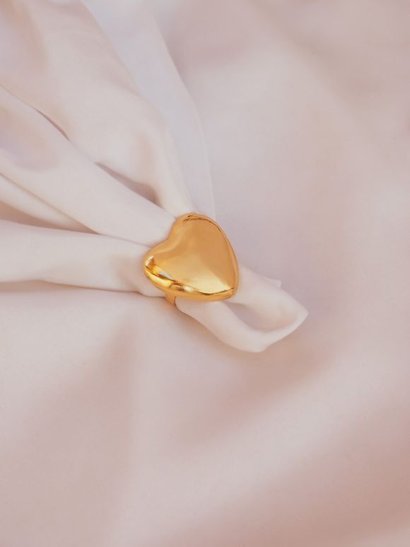 Gold Plated Handcrafted Brass Ring
