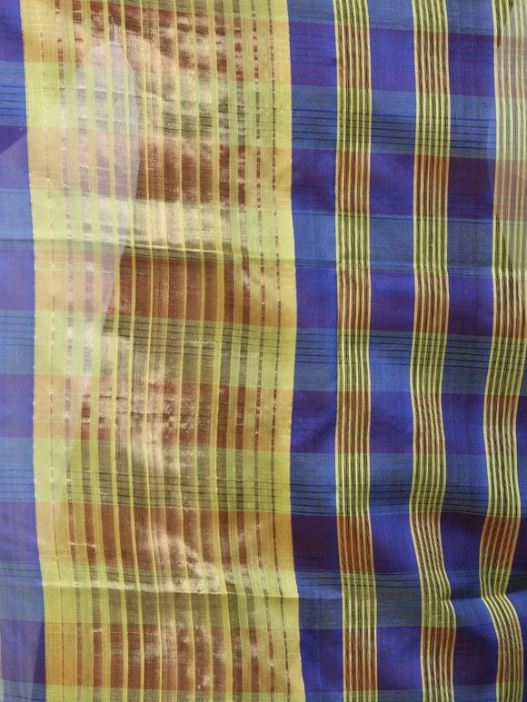 Purple Kora Silk Handwoven Banarasi Dupatta