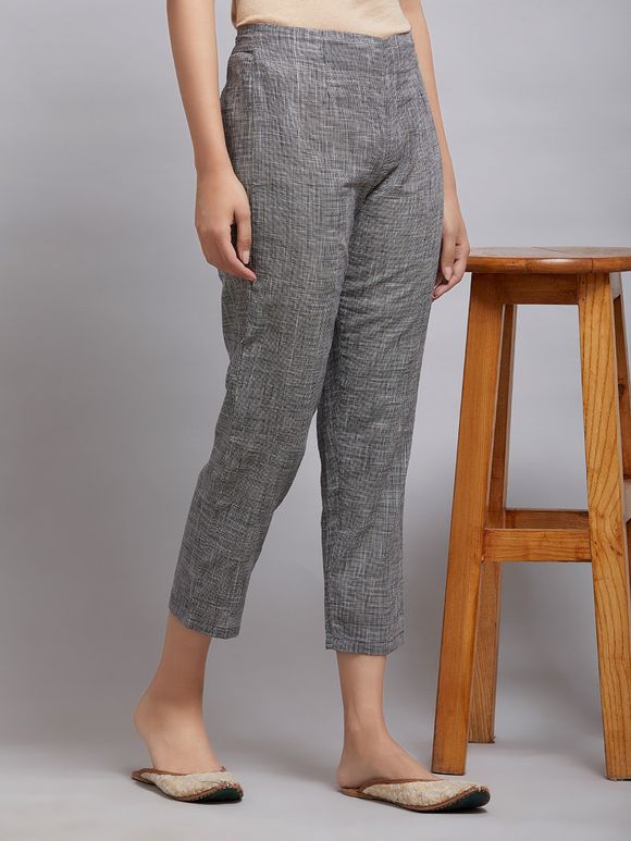 comfort fit pants - black mustard red ikat main image 1